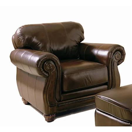 Stationary Leather Chair